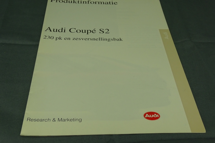 Folder Audi Coupe S2 1993 Nederlands