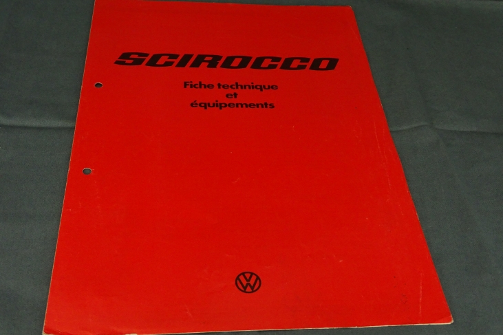 Folder Scirocco Fiche technique et Ã©quipements Frans