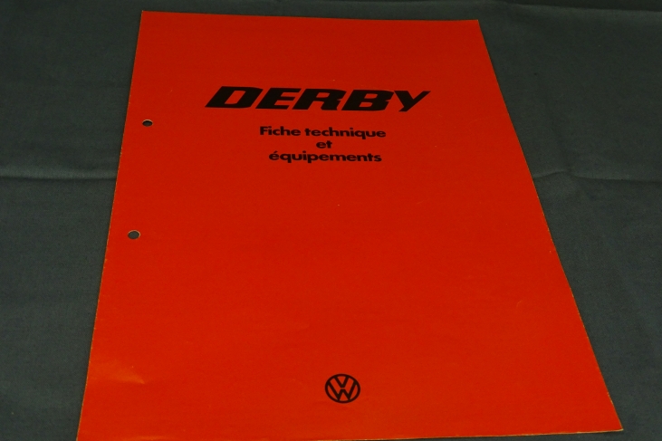 Folder Derby Fiche Technique et Ã©quipements Frans