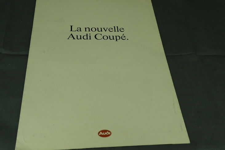 Folder La Nouvelle Audi CoupÃ© Frans 1988