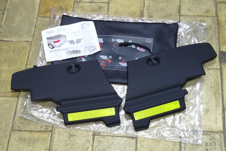 Scharnierafdekcovers cabriodak Audi A3 cabriolet