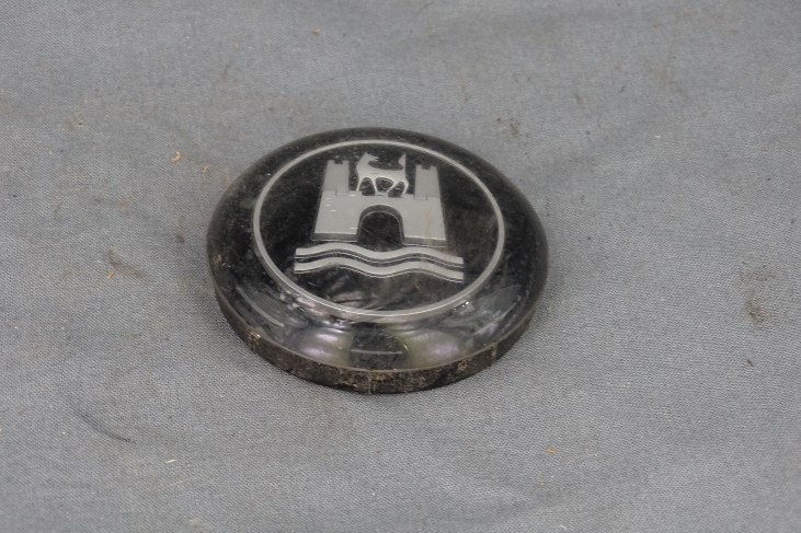 Claxondop 'Wolfsburg' met zilveren logo Vw Kever