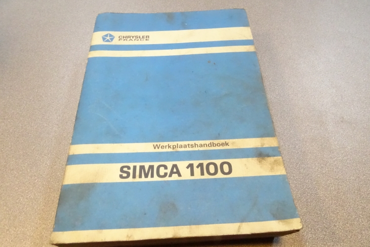 Werkplaatsboek Simca 1100 Nederlandstalig